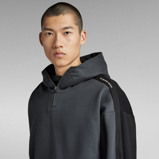 Tape Color Block Loose Half Zip Hoodie | マルチカラー | G-Star RAW® JP